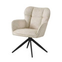 Fauteuil repas Malo pivotant Beige