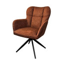 Fauteuil repas Malo pivotant Terracotta