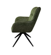 Fauteuil repas malo pivotant terracotta
