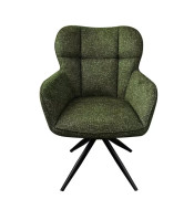Fauteuil repas malo pivotant terracotta