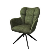 Fauteuil repas malo pivotant terracotta