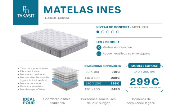Matelas ines takasit